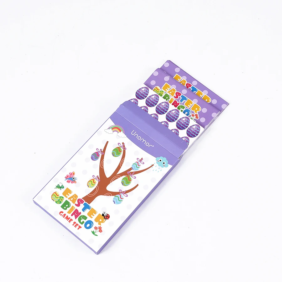 New Product Eco Friendly Rececle Paper Custom Printing Pattern Easter Bingo Card toy For Game