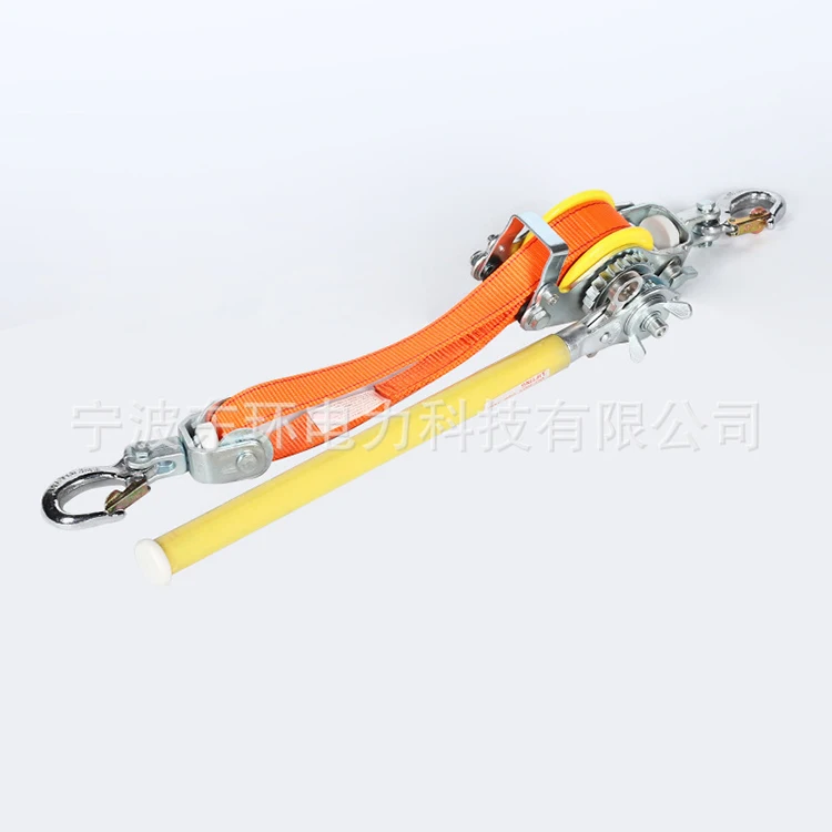 Good Quality Web Strap Ratchet Hoist Cable Puller Insulated Tightener
