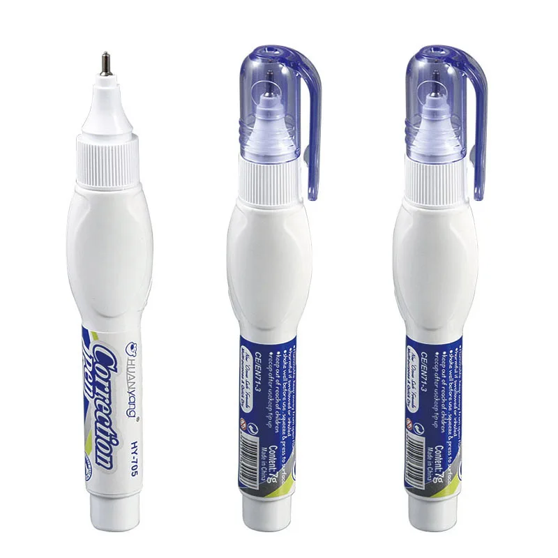 Для студентов используется белая корректирующая жидкая металлическая ручка 6 мл и жидкость для офиса учебы общего назначения