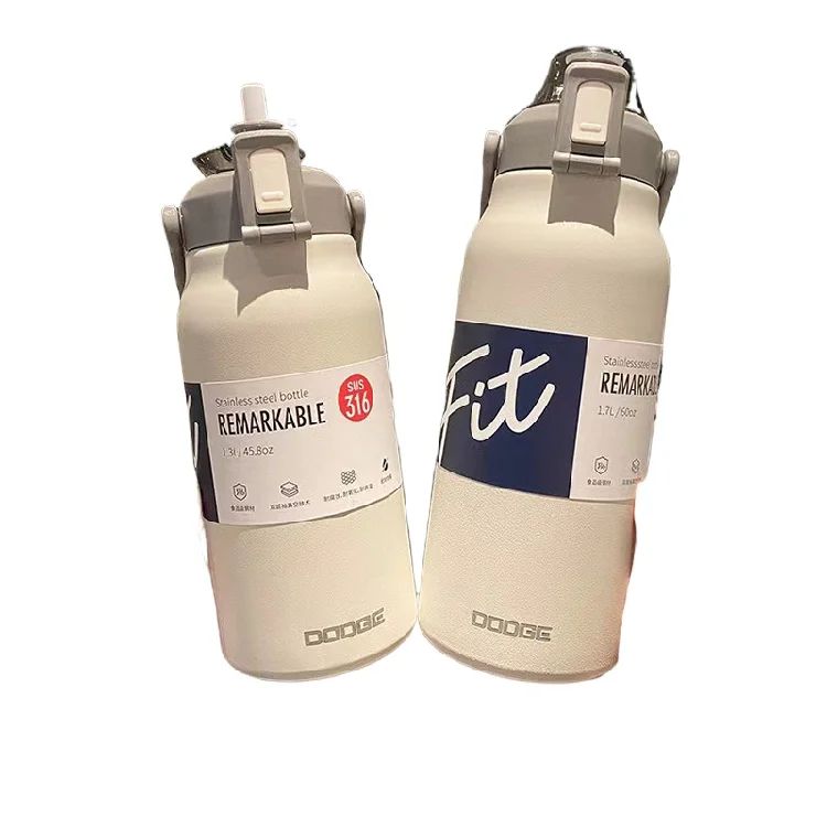 Spot goods 316 Stainless Steel Iron Flask Sports Water Bottle Travel Mugs For Hot Drinks double wall vacuum flask