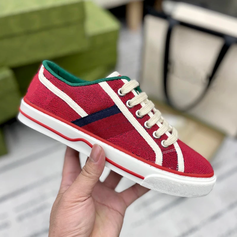 Multicolor Rhyton Designer Top Quality Tennis 1977 Shoes Luxury Famous Brand Women Wholesale Embroidery Stripes Sneakers