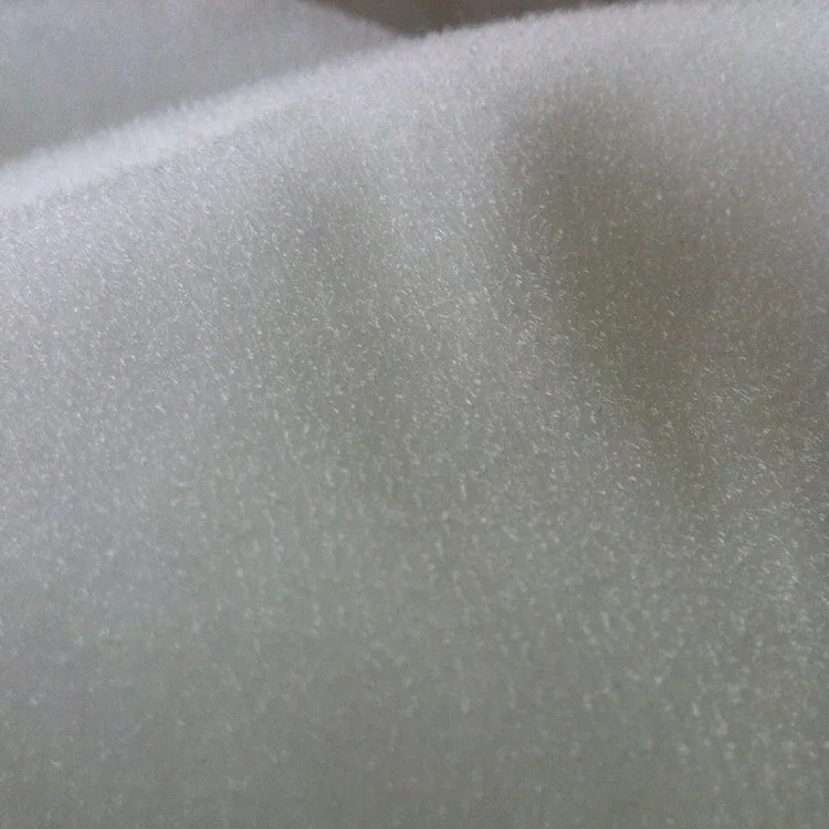 white bulk nylon adhesive hook and loop velcroes plush fabric roll for flat mop pad back side