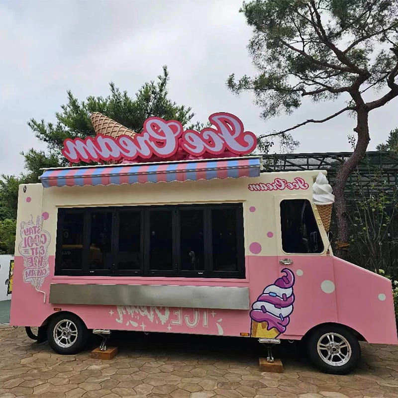 Egypt Online Shopping Burger Pizza Moving Electric Food Mobile Shop Truck With Full Kitchen Equipment Burger Cart