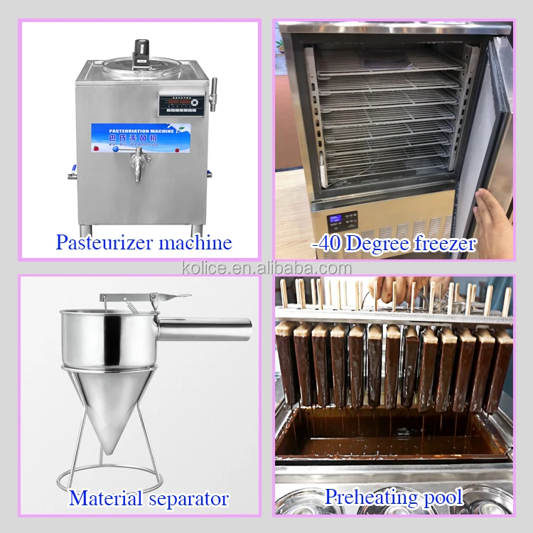 Kolice 4 molds Hot sale ice cream stick machine/ice lolly machine/popsicle making machine