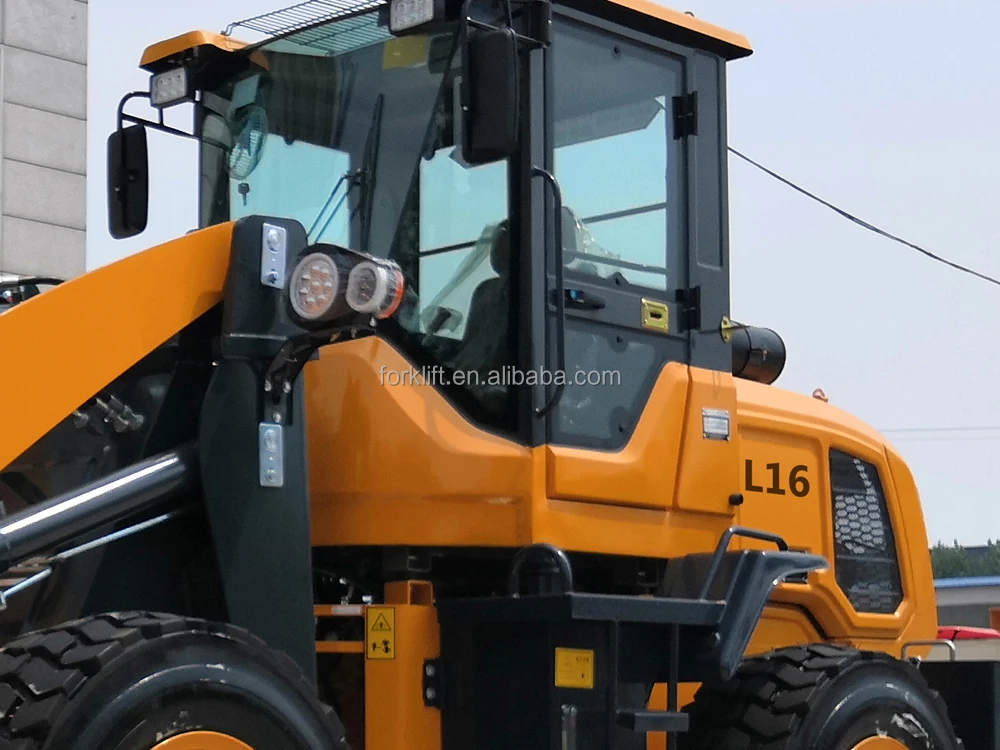 China Famous Brand loaders L16 small loader with huge front loader on hot sell and in stock
