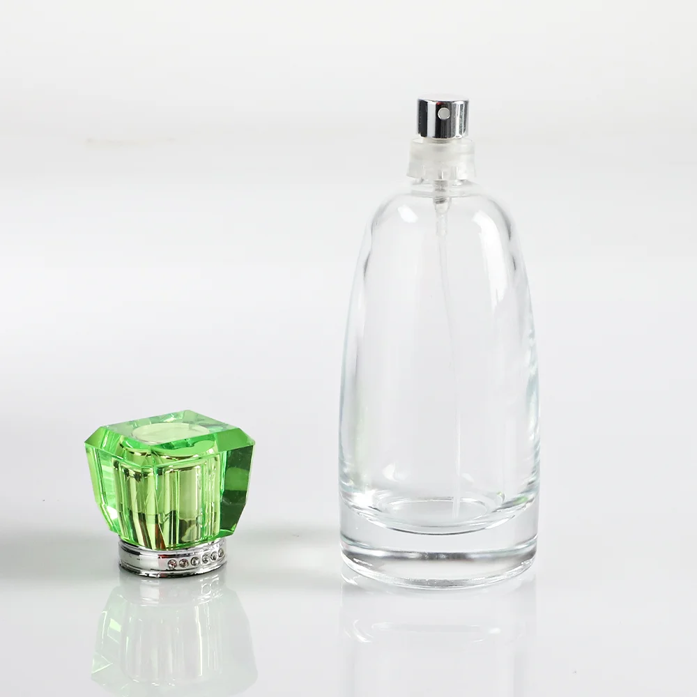 Empty antique luxury cylinder round cylindrical shaped 8ml 10 ml 30ml 100ml glass sprayer perfume bottle perfume bottles