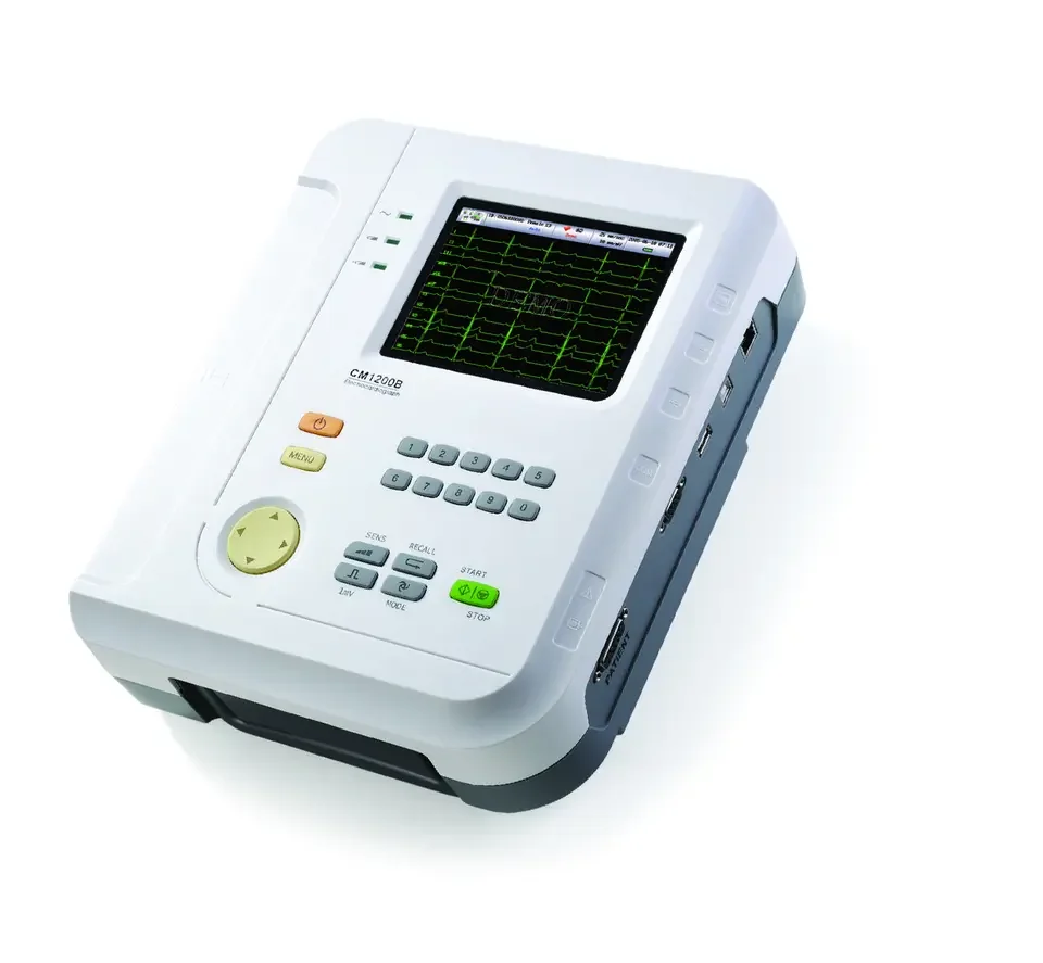 CM1200B ECG Monitor Portable ECG Electrocardiogram 12 Channel ECG Machine CM1200B