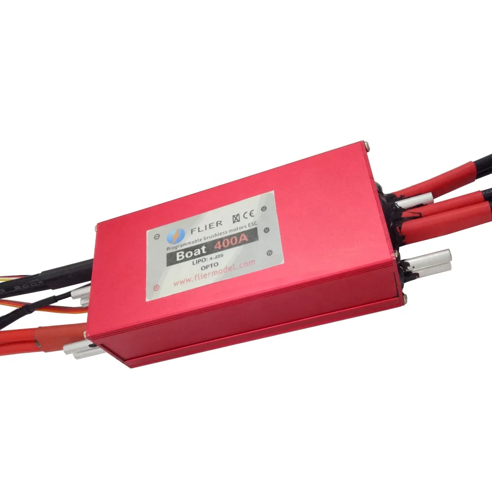 Efoil 400A Бесщеточный Регулятор скорости ESC (3-22S) OPTO для радиоуправляемой модели лодки и гидрофольги
