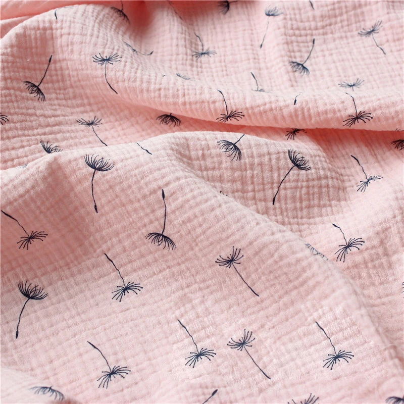 Plaid 70%bamboo 30%cotton Printed Gauze For Baby Bamboo Fiber Fabric