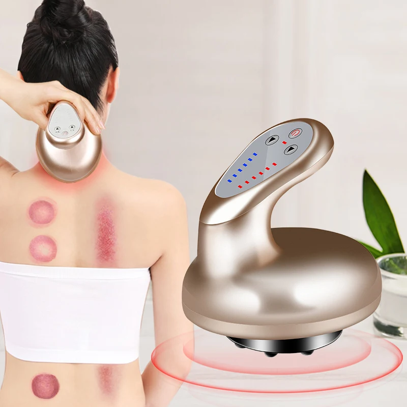 Electric Cordless Cellulite Cupping Scraping Guasha Suction Massage Machine