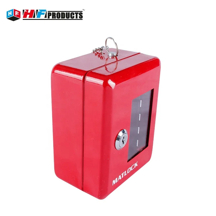 Outdoor movable cold rolled steel mechanical key holder safe cabinet with hooks