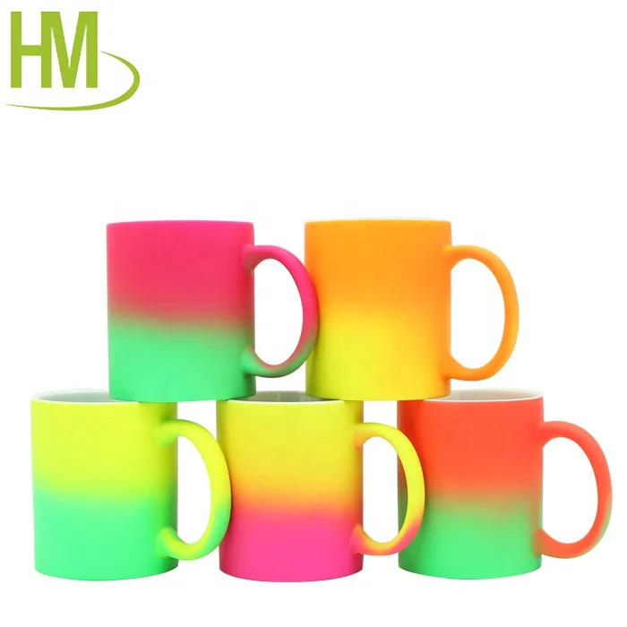 Heat Transfer Sparkling Pink Silver Gold glitter mugs sublimation ceramic