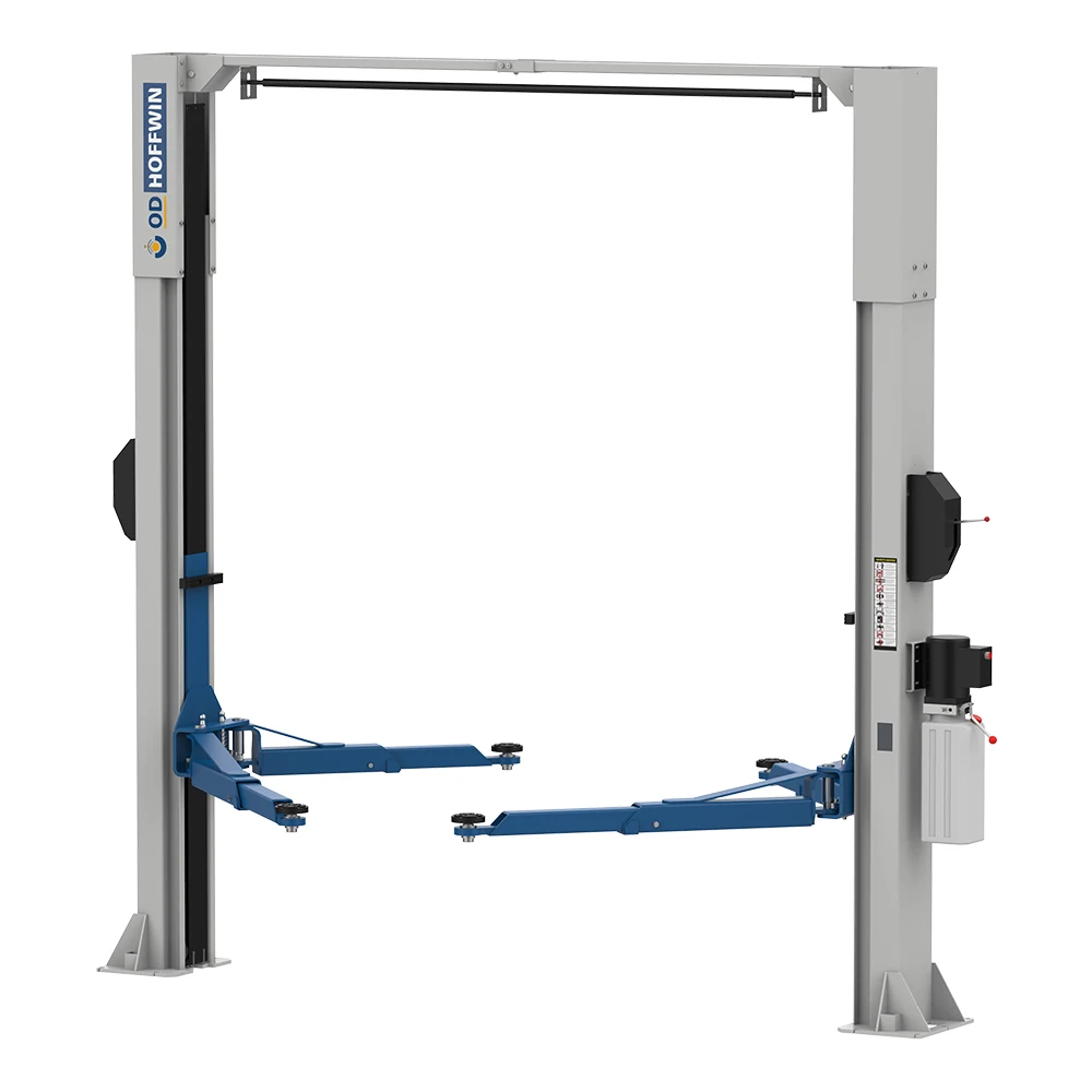 OD-Hoffwin SCS4.5S  Clear Floor 2 Post Lift, Side Manual Lock Release Parking Lift Garage Parking Machine