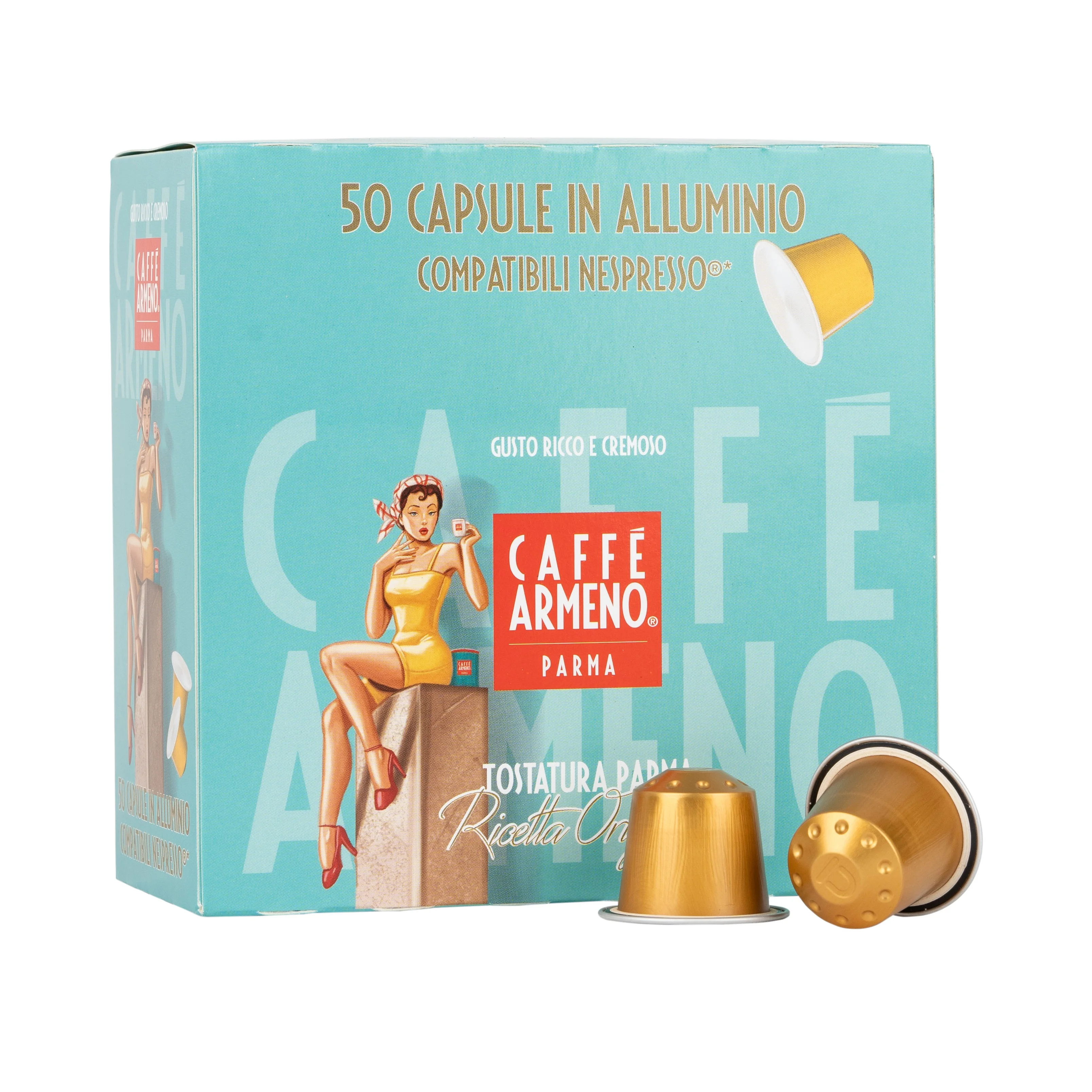 Armeno Caffe Srl брендовый измельченный кофе эспрессо капсула итальянского качества в коробке из 100 штук мягкая смесь