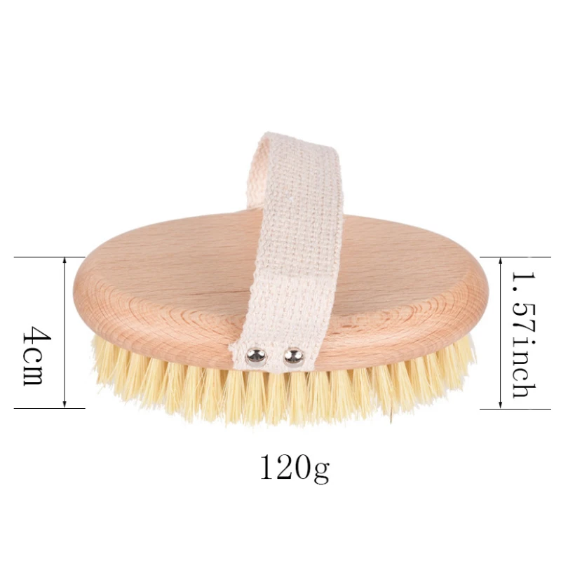 Amazon hot sale for bathing, personal cleaning tools, Beech Wooden Sisal bath brush