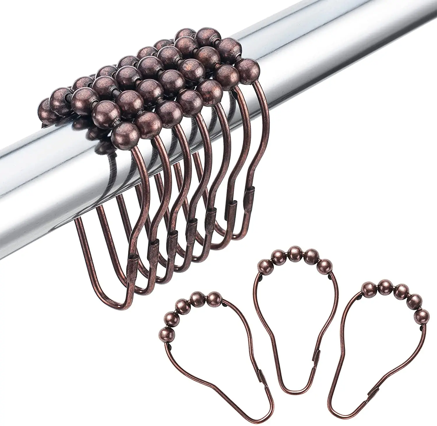 adjustable curtain rods ring clips 68mm shower curtain track hooks 1.5 stainless steel v band clamp