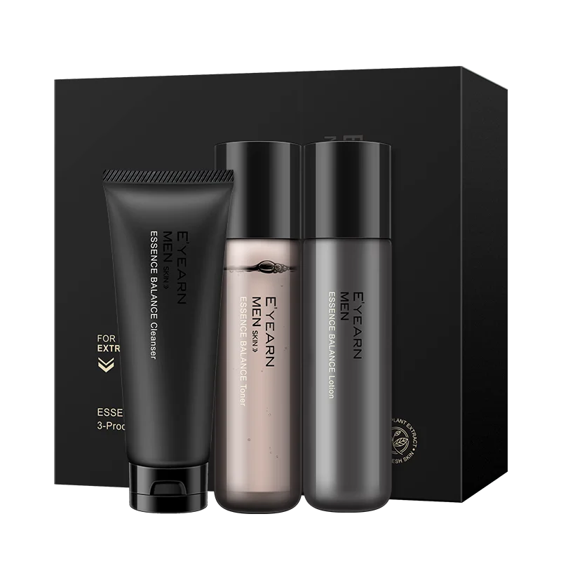 Private Label Beauty Care Face Men Skincare Set Moisturize Skin Care Kit Shrink Pores Cleanser Toner Lotion Men Skin Care Set