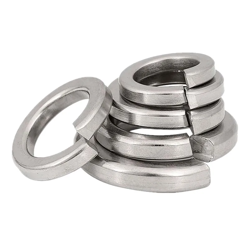Nickel Plated Carbon Steel Spring Split Lock Washer M2 M2.5 M3 M4 M5 M6 M8 M10 M12 M16 Elastic Gaskets Din127