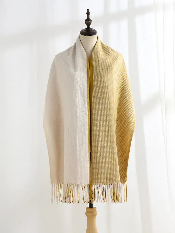 Solid Color Plum Embroidered Warm Soft Pashmina Fringed Scarves Shawl Wrap For Women