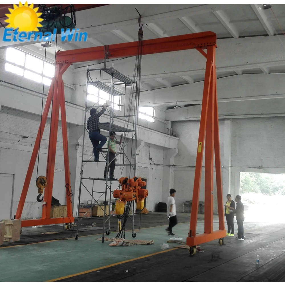 mini small portable mobile overhead gantry crane