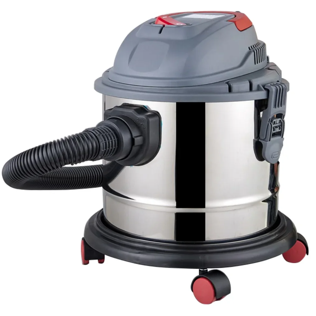 JIENUO Wet & Dry Industrial Vacuum Cleaner 15L Stainless Steel Tank Workshop VAC with Blower Garage & Workshop JN302-15L