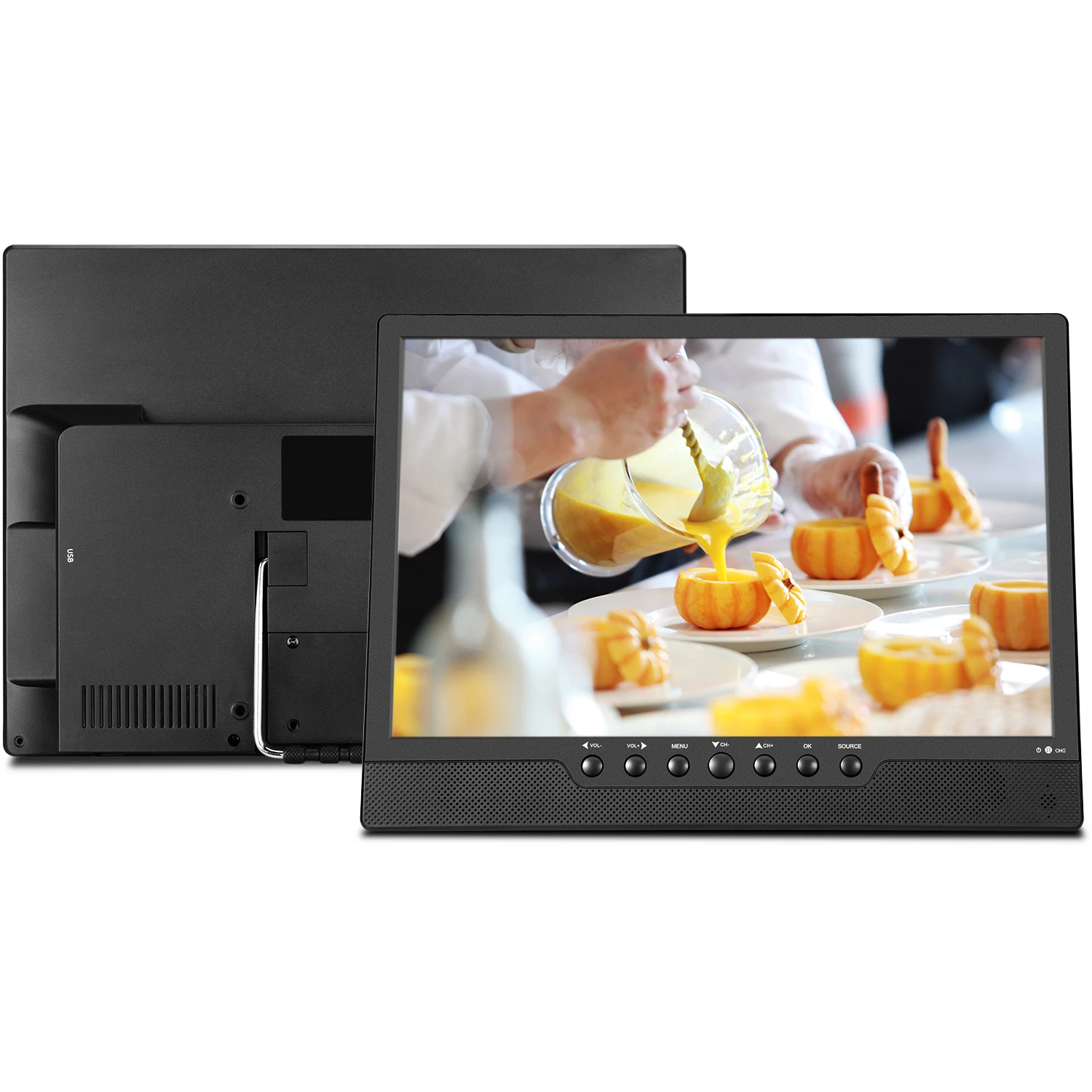 Feihe 14.1 inches Flat Screen TV Digital  ATSC DVB-T2 ISDB-T Outdoor TV Mini tv Portable