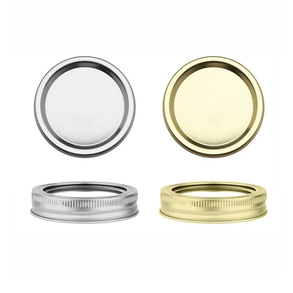 Gold Silver 70mm 86mm Price Twist off Tinplate Beverage Bottle Food Canister Jar Storage Leakproof Cover Cap Lid Custom Logo