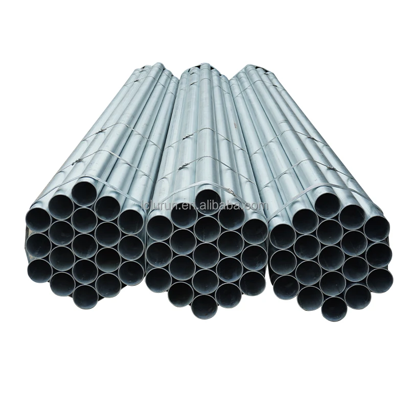 Hot Dipped Galvanized Iron Round Pipe Galvanized Steel Tubes Tubular Carbon Steel Pipes For Greenhouse Building Construction