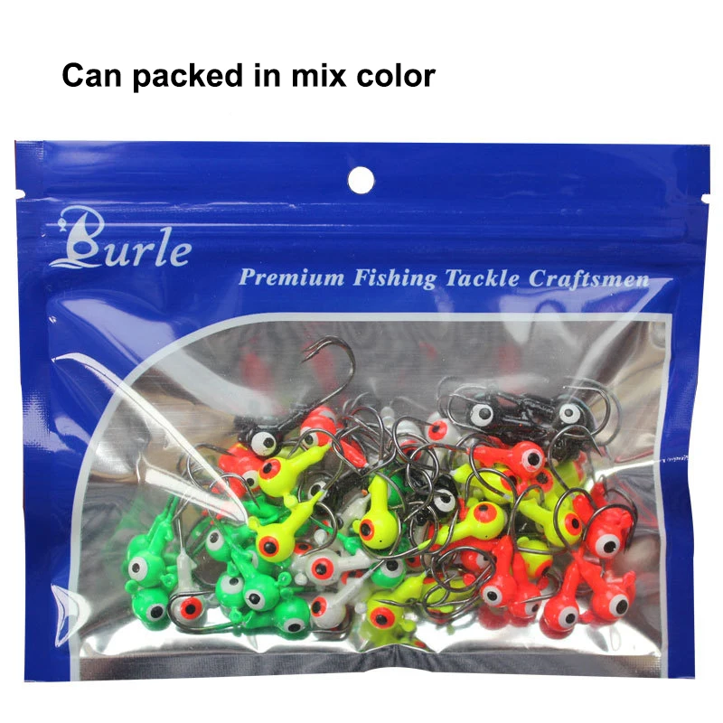 Factory custom painted 1g -7g tungsten jighead hooks unpainted saltwater fishing jigging hook