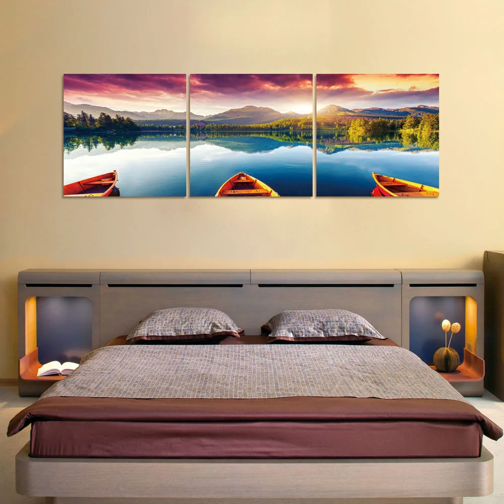 Best Selling Crystal Clear HD UV Resistant Landscape Canvas Painting Wall Art Picture Acrylic Prints Frameless Acrylic Painting