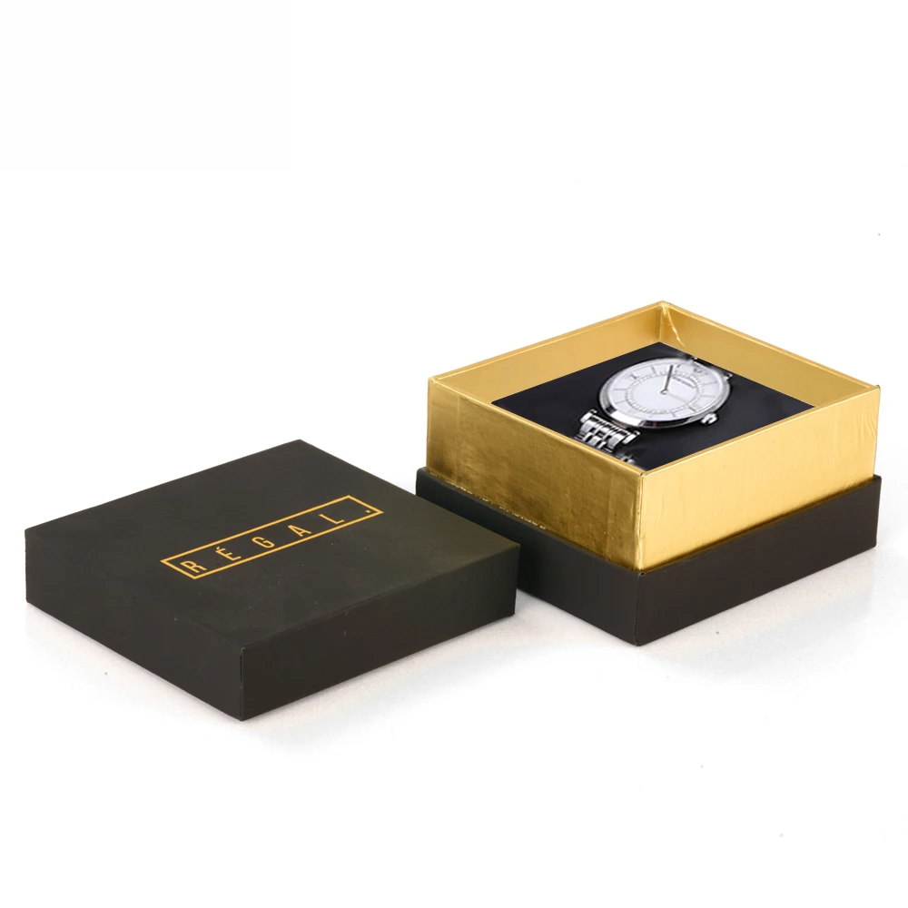 OEM factory customized logo high quality cardboard paper gift para relojes wrist watch boxes cases for watch
