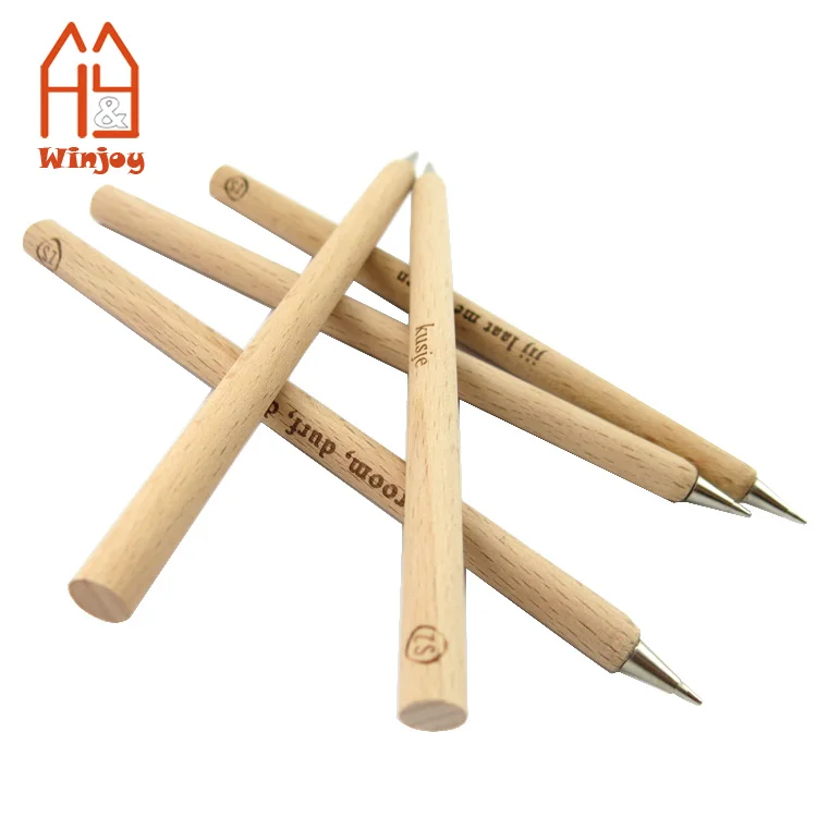 Custom natural wooden ballpoint pen, wood ink pen, promotional gift pen for school and office.