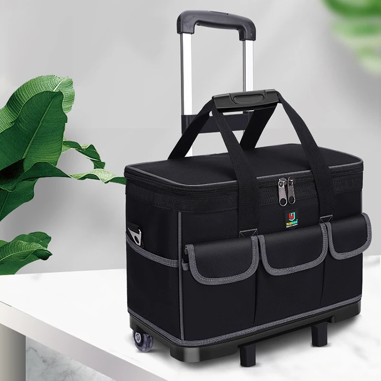 Hot Sales Custom Wholesale Customized Portable Large Capacity Nylon Trolley Tools Backpack With Wheels