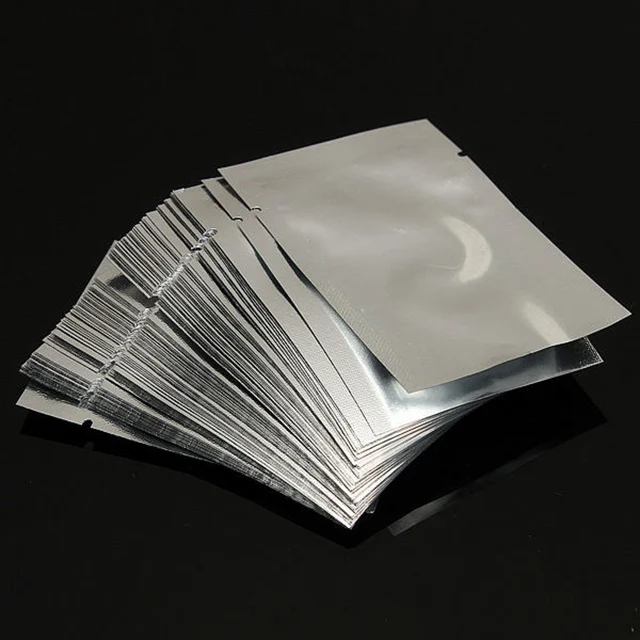 
Spot wholesale three-side sealed aluminum foil bag with various sizes without printing 
