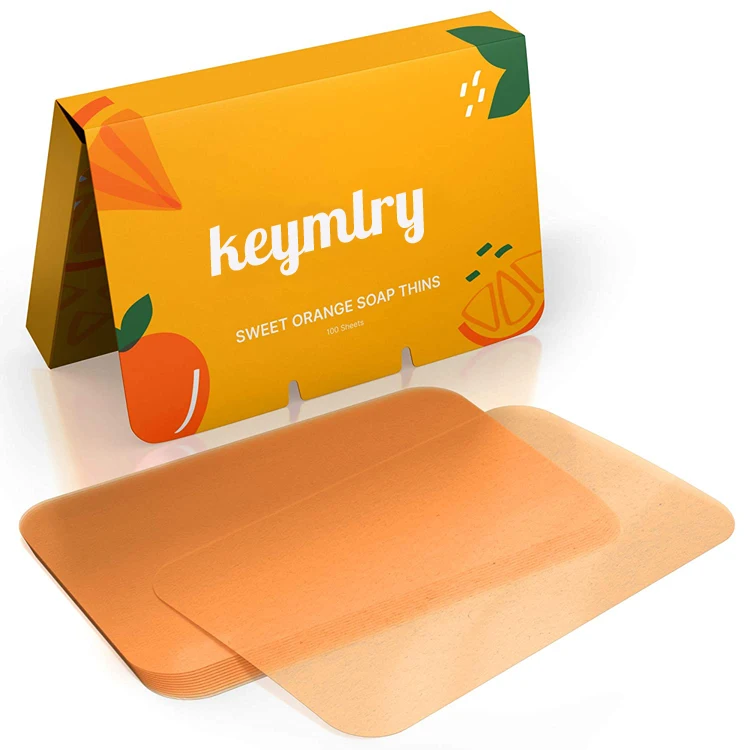 Диспенсер для мыла для рук, компактный портативный дорожный лист для мыла, одноразовый лист для мытья рук, ароматизированное бумажное мыло