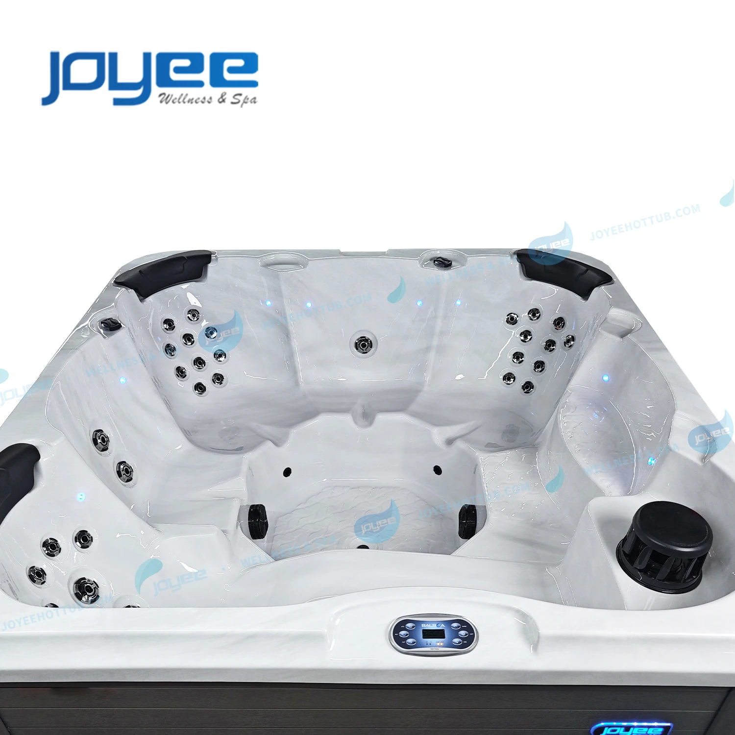 JOYEE 5 person garden outdoor balboa spa hot tub foot spa bath massage whirlpool outdoor spa bath jacuzzier with cover bluetooth