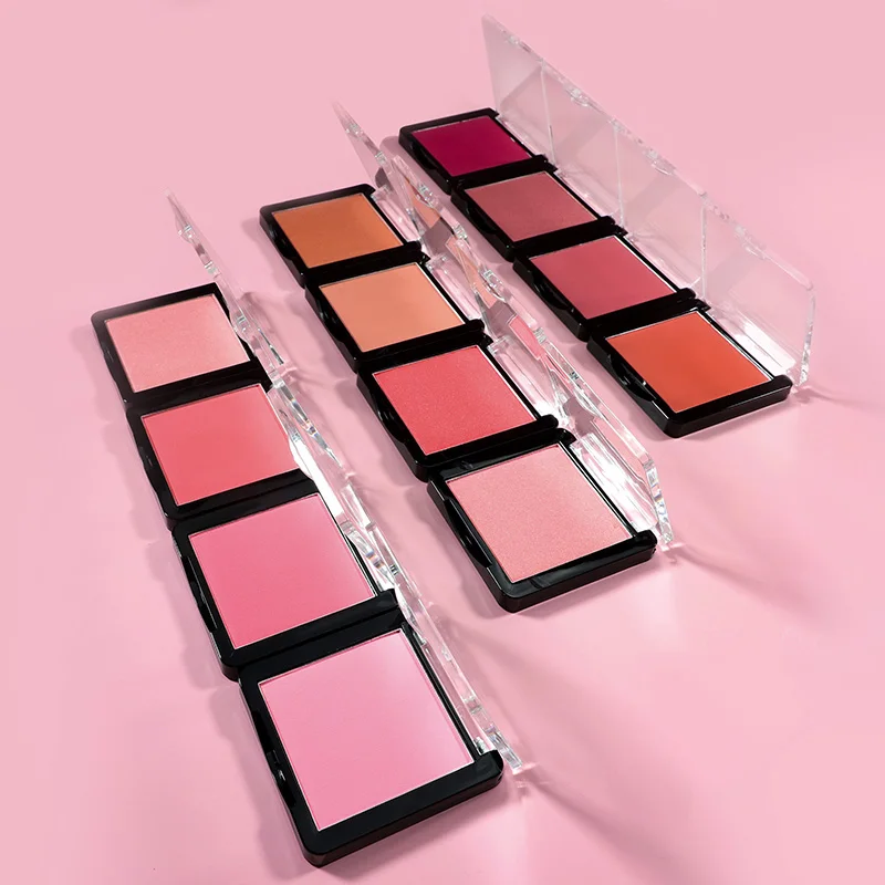OCHAIN Hot Selling Custom Dark Skin Bright Single Matte Shimmer No Logo Waterproof Organic Face Private label Blush