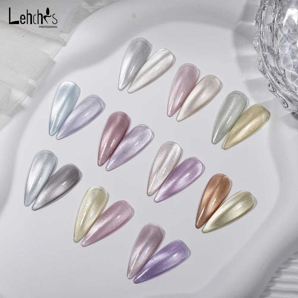 Lehchis 15ml Private Label High Pigment Gel Uv Gel Polish Double Light Yunci Cat Eye Gel Polish