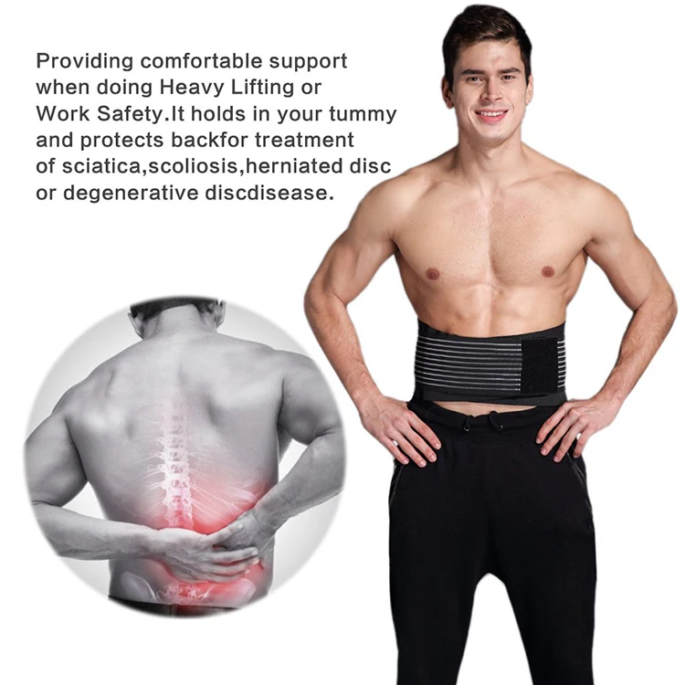 cheap neoprene back lumbar support belts brace for men and women