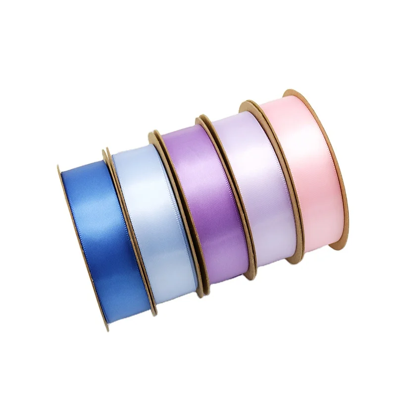 Cheap Ribbons for Wedding Decoration Gift Greeting Card , Single Double Faced  Polyester Satin Ribbons