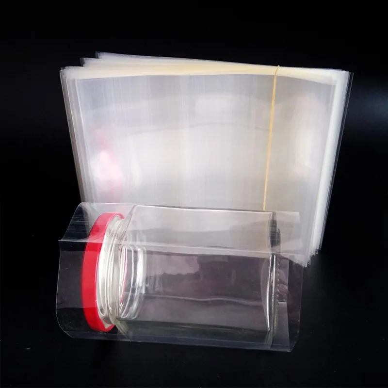 Custom Printed Personalised Stickers PVC PET Bottle Shrink Wrap Sleeve Label Wine Labels Heat Clear Shrink Sleeves for Bottles