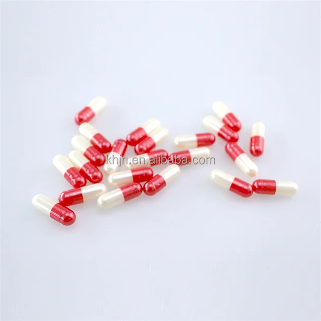 Factory Price Pharmaceutical Gelatine Separated Green Pill Empty Capsules Size 3 red blue pearl