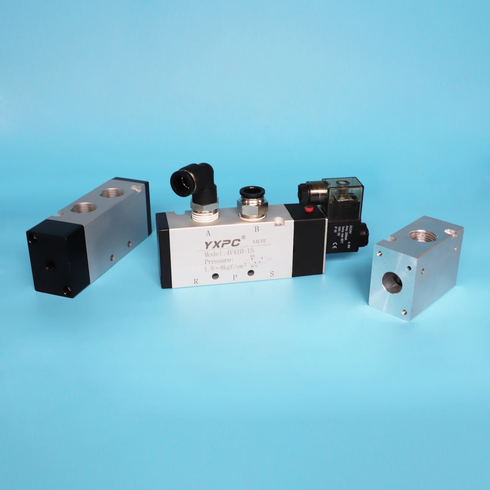 Металлический поршень высокого качества 4V410-15, воздушный 5-ходовой 12 в 110 В 220 В 380 В, магнитный пневматический клапан 12 В, электромагнитный клапан 1/2 дюйма