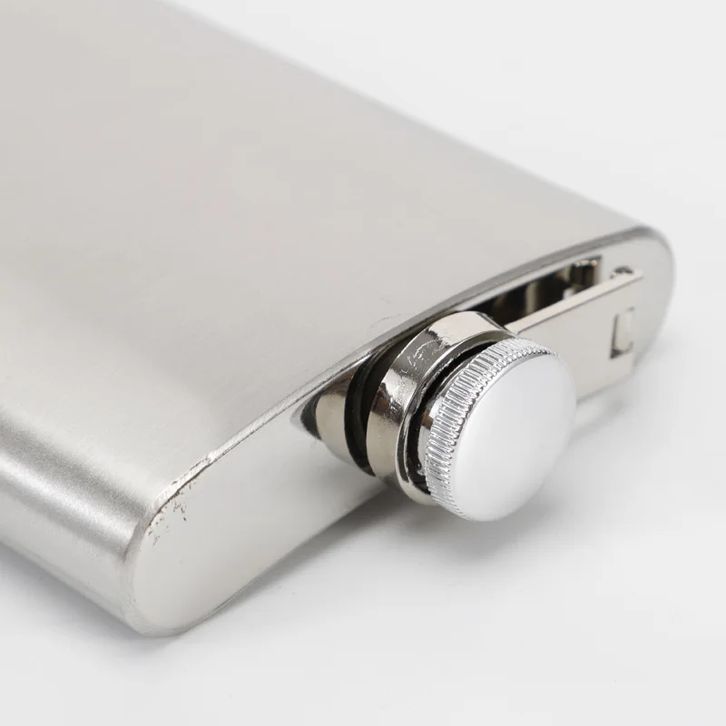 1-18 oz stainless steel hip flask flagon portable flask solid metal pocket whiskey small flagons wine bottle outside drinker