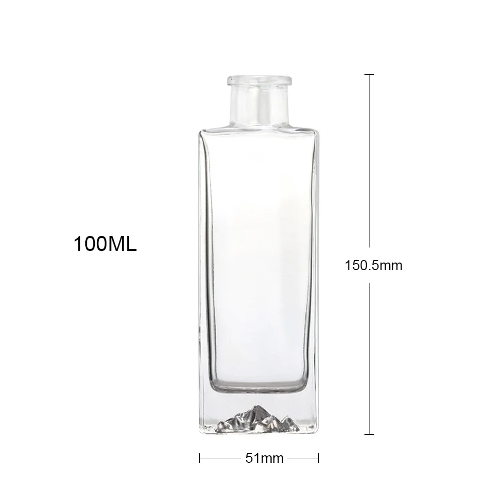 More Than 20+ Kinds 700 ml 70 Cl  Flat Shape Glass Bottle for Liquor Vodka Whisky Spirit Gin Rum