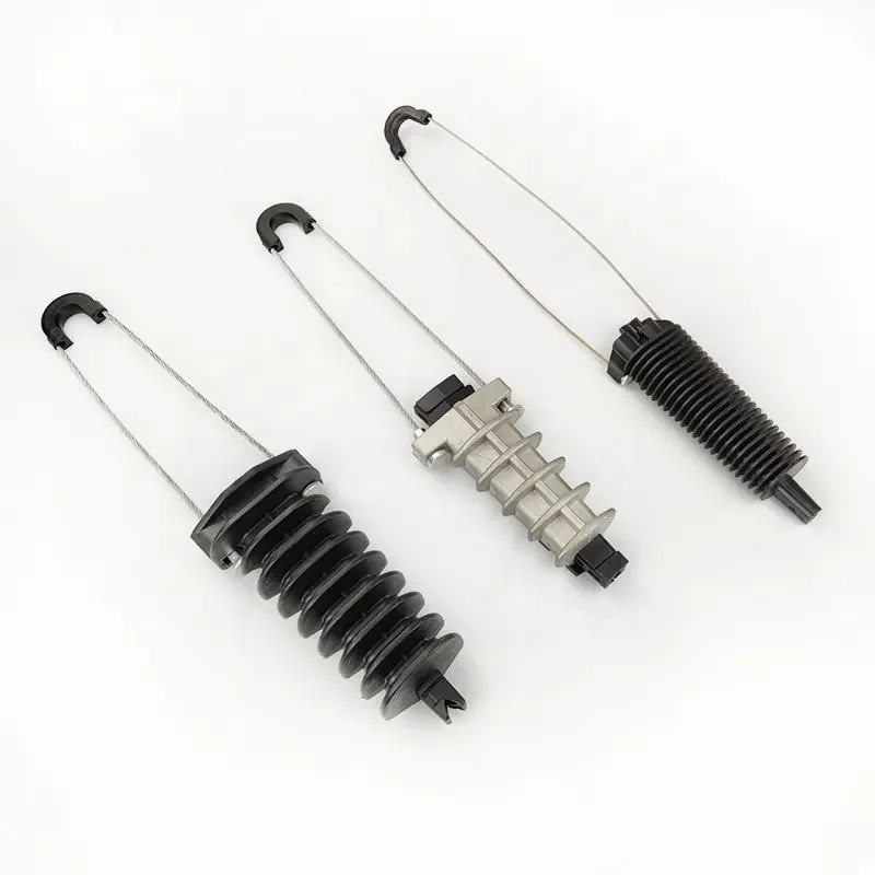 Factory Supply FTTH Fiber Optic Drop Cable Clamp for 4G 3G & GPRS Networks