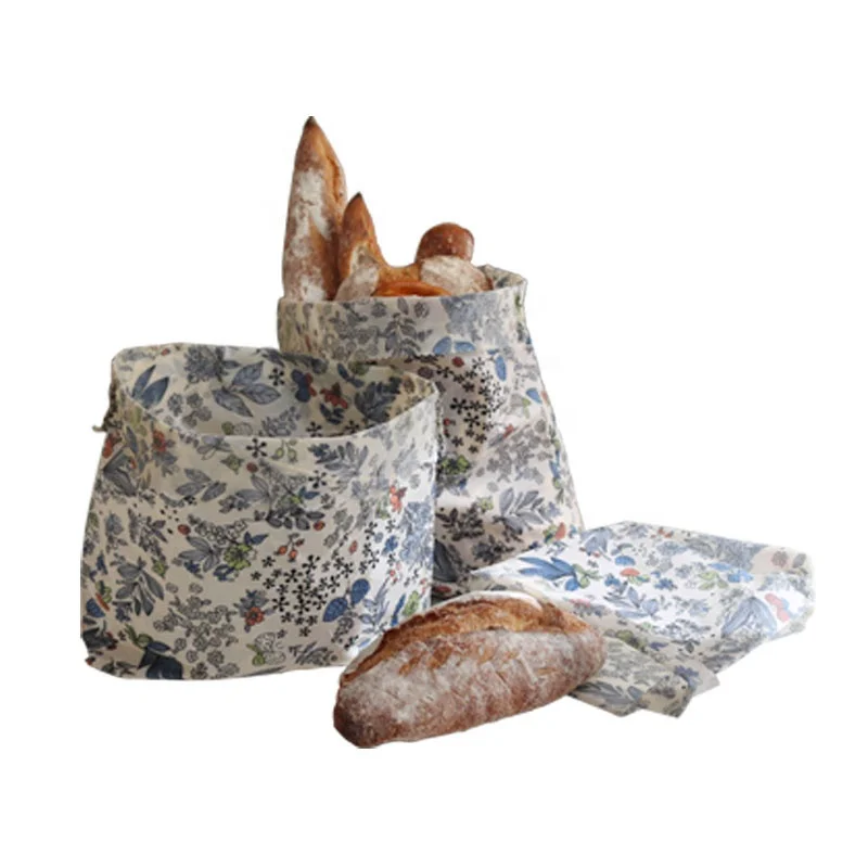 
Eco friendly product Reusable organic food wax wrap bag for food storage 