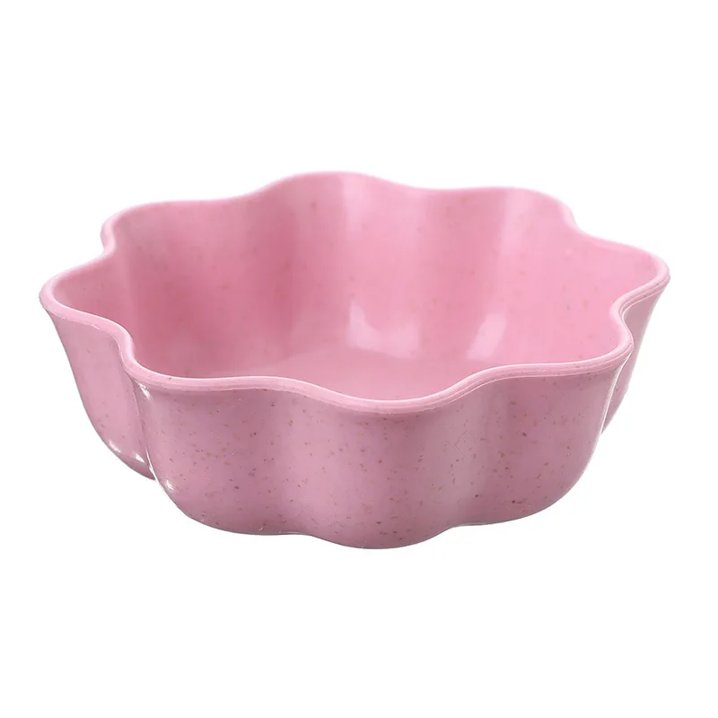 Wheat straw seasoning dish creative household kitchen tableware Pickles saucer sauce dipping snack dish vinegar dish oil disc