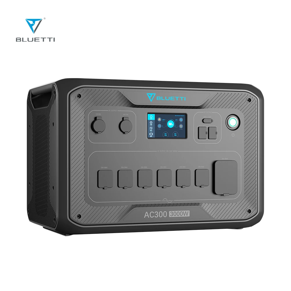 Solar Kit 3000w Off Grid Ac300&B300 Solar Panels And Generator Included For Freezer Tiny House Shed Refrigerator Rv House