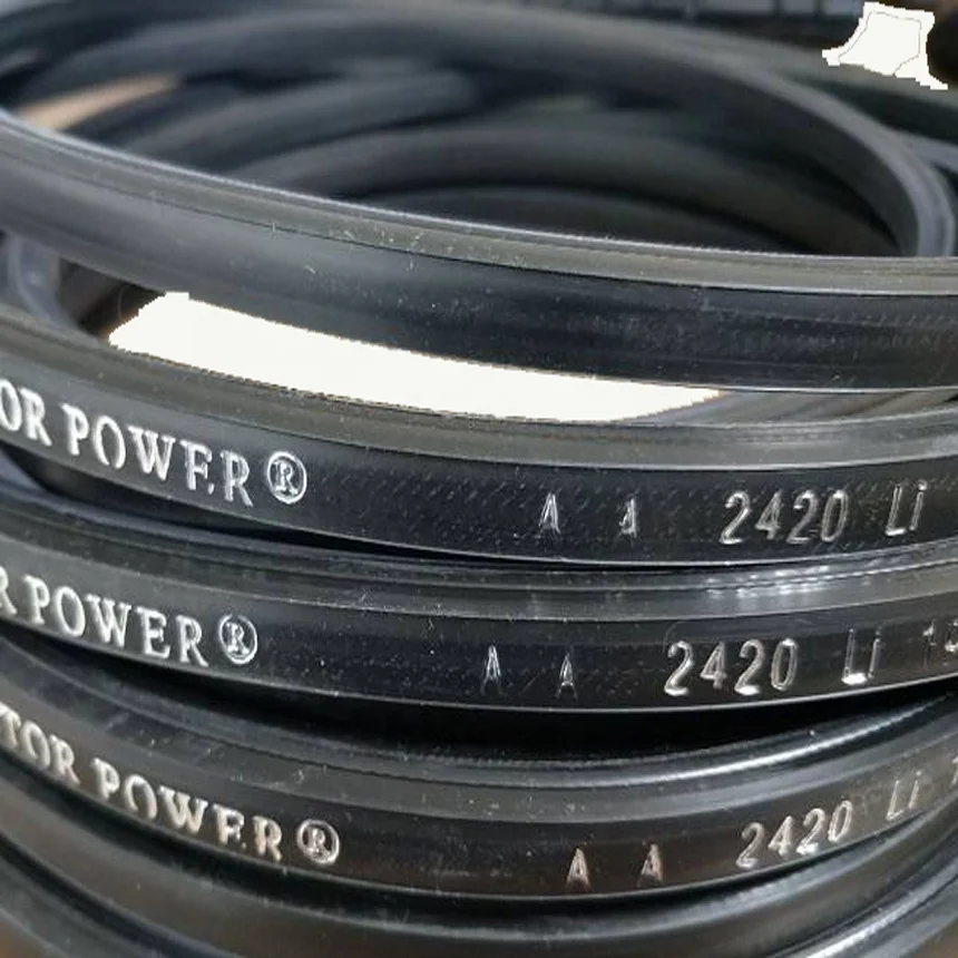 Machine Transmission High Quality Natural Rubber Timing Cord Cross Transmission  Double V Belt